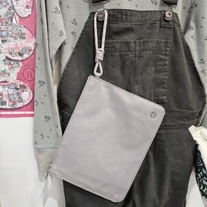 Lululemon Gray Zipper Wristlet Bag